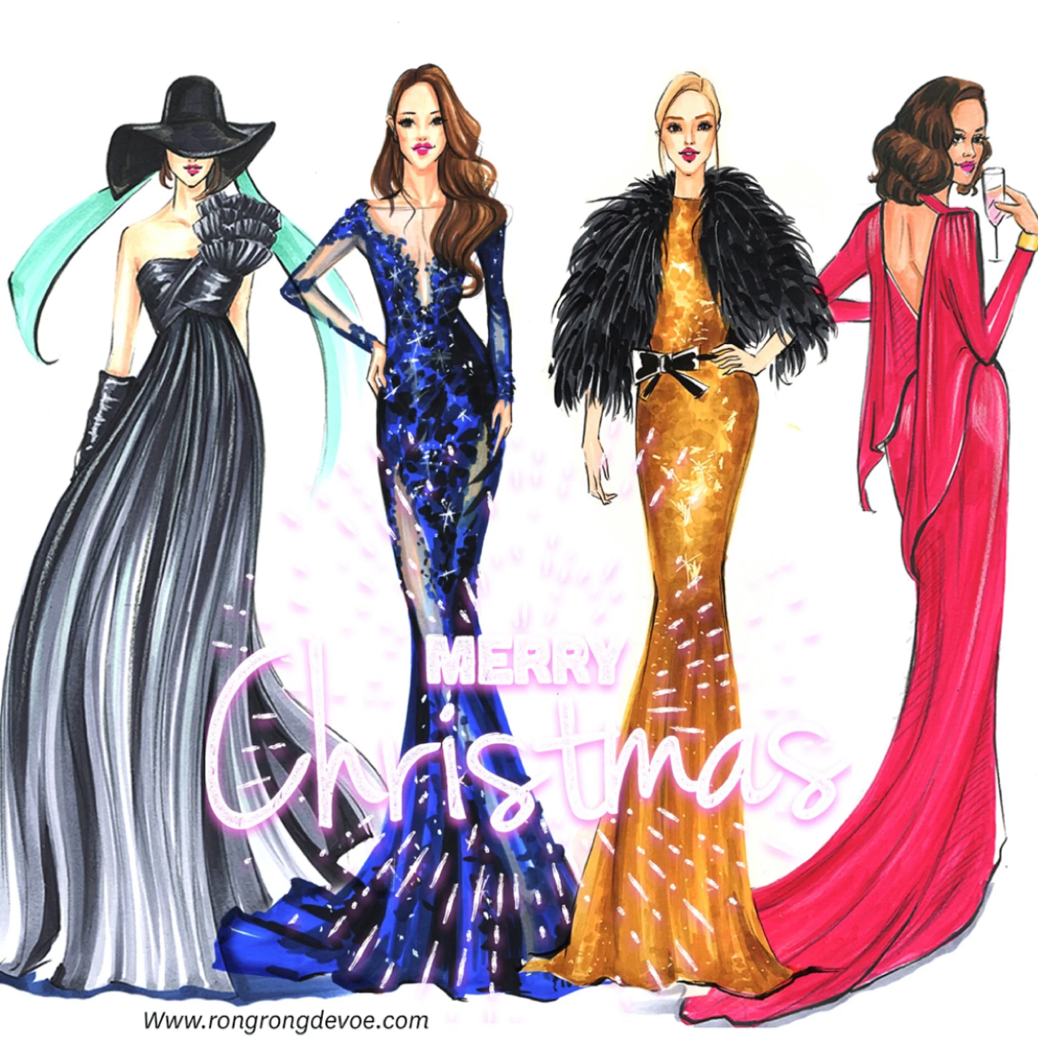 New fashion dress drawing sale